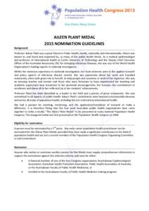 Aileen Plant / Health promotion / Aileen / Public health / Epidemiology / Health / Health policy / Epidemiologists