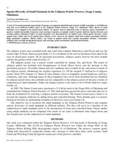 Prairies / Neotominae / Microtus / Tallgrass Prairie Preserve / Hispid cotton rat / Tallgrass prairie / Peromyscus maniculatus / Peromyscus / Osage Hills / Cricetidae / Geography of Oklahoma / Geography of the United States