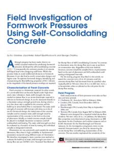 Field Investigation of Formwork Pressures Using Self-Consolidating Concrete by N.J. Gardner, Lloyd Keller, Robert Quattrociocchi, and George Charitou