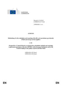 EUROPEAN COMMISSION Brussels, [removed]COM[removed]final ANNEXES 1 to 4