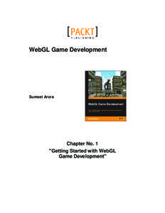 WebGL Game Development  Sumeet Arora Chapter No. 1 