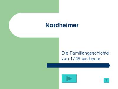 Nordheimer  Die Familiengeschichte