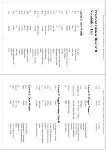 ktmatu - Practical Chinese Reader II Vocabulary List - http:/...