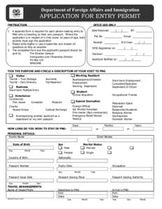 Microsoft Word - New Entry Permit Application.doc