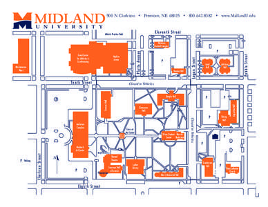 900 N Clarkson • Fremont, NE 68025 • [removed] • www.MidlandU.edu  Eleventh Street Athletic Practice Field