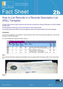 Public Record Office Victoria PROS[removed]Disposal FS2b Fact Sheet  2b