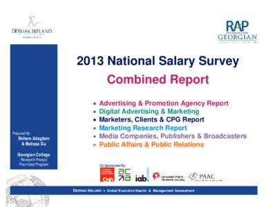 2013 National Salary Survey Combined Report Prepared By:  Rohem Adagbon