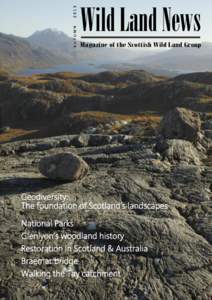 2013 AUTUMN Wild Land News Magazine of the Scottish Wild Land Group