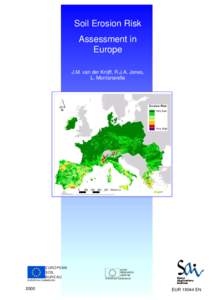 Soil Erosion Risk  EUROPEAN COMMISSION DIRECTORATE GENERAL JRC JOINT RESEARCH CENTRE