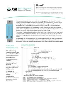 Microcell® Bolt-on, strain gauge, sensor technology for measuring inventory weights on vessels with support structures.