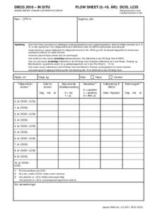 DBCG 2010 – IN SITU  FLOW SHEET. ÅR): DCIS, LCIS DANISH BREAST CANCER COOPERATIVE GROUP