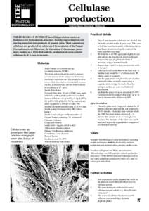 Cellulase production PRACTICAL BIOTECHNOLOGY