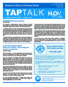 Office of Drinking Water 43 S. DuPont Hwy • Dover, DE[removed]Phone: [removed]Fax: [removed]Delaware Office of Drinking Water