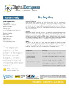 The Bug Guy  case study Small Business Client The Bug Guy 1017 Westview Terrace