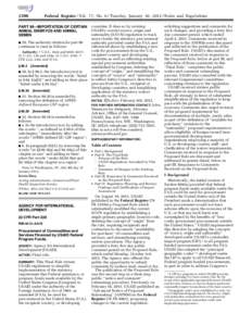 Politics of the United States / Government procurement in the United States / Public administration / Rulemaking / Federal Acquisition Regulation / Federal Register / Government procurement / United States administrative law / Government / United States Agency for International Development