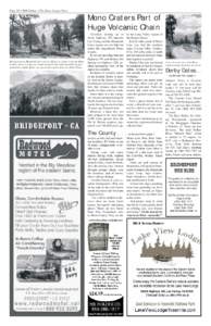 Page 10 • 2008 Edition • The Mono County Press  Mono Craters Part of