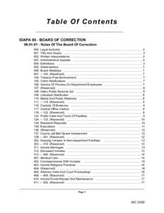 IDAPA 06 - State Board of Correction.book