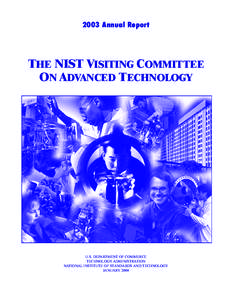 2003 Annual Report  THE NIST VISITING COMMITTEE ON ADVANCED TECHNOLOGY  U.S. DEPARTMENT OF COMMERCE