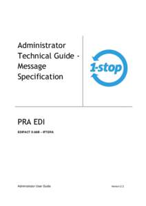 Administrator Technical Guide Message Specification PRA EDI EDIFACT D.98B – IFTERA