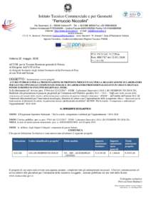 Istituto Tecnico Commerciale e per Geometri “Ferruccio Niccolini” Via Guarnacci, 6 – 56048 Volterra PI - Tel. + Fax +Codice ministeriale PITD04000B – Codice FiscalePartita