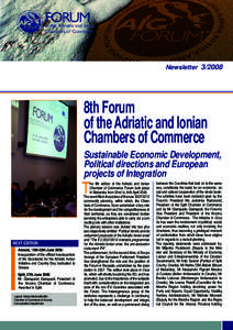 Newsletter8th Forum of the Adriatic and Ionian Chambers of Commerce