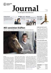 41. Jahrgang Nr. 2 April 2011 Die Zeitung der Universität Zürich Ein Dach für alle