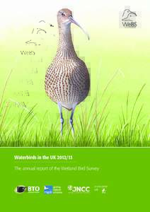 Waterbirds in the UK[removed]Waterbirds in the UK[removed]The annual report of the Wetland Bird Survey  in association