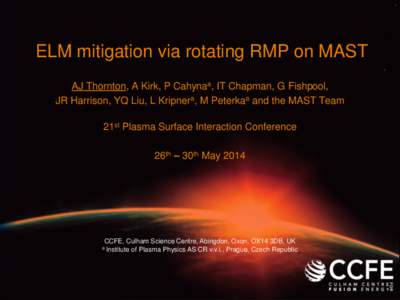 Rotating RMP experiment planning