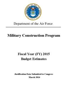 Department of the Air Force  Military Construction Program