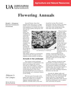 Land management / Annual plant / Pansy / Geranium / Coleus / Plug / Impatiens / Tagetes / Dahlia / Flowers / Botany / Agriculture