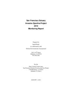San Francisco Estuary Invasive Spartina Project 2010 Monitoring Report  Prepared by