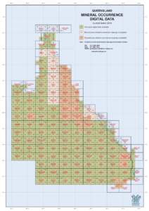 Queensland mineral occurrence digital data March 2014