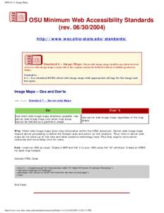 MWAS: 6. Image Maps.  OSU Minimum Web Accessibility Standards (rev[removed]http://www.wac.ohio-state.edu/standards/