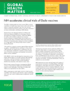Global Health Matters Newsletter Nov Dec 2014