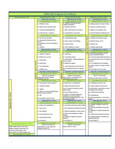 ICEID 2012 Program-At-A-Glance Monday, March 12, 2012 Tuesday, March 13, 2012  Poster Set-up 7:00 - 8:00 AM