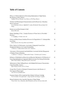 Table of Contents Efficacy of Dielectrophoresis in Preventing Sedimentation of High Density Bio-Particles in Micro-Mixers 1