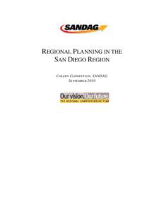 Regional Planning in the San Diego Region