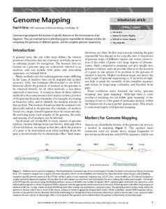 Genome Mapping  Introductory article Article Contents  Paul H Dear, MRC Laboratory of Molecular Biology, Cambridge, UK