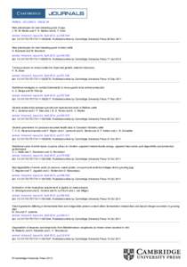 ANIMAL, VOLUME 6 - ISSUE 04 New phenotypes for new breeding goals in pigs J. W. M. Merks and P. K. Mathur and E. F. Knol animal, Volume 6, Issue 04, April 2012, pp[removed]doi: [removed]S1751731111002266, Published online