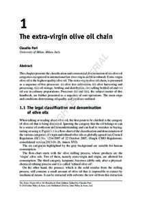 1 The extra-virgin olive oil chain Claudio Peri AL