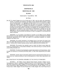 PRIVATE ACTS, 1999 Chapter No. 55 CHAPTER NO. 55 SENATE BILL NO[removed]By Carter Substituted for: House Bill No. 1995