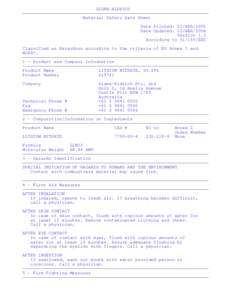SIGMA-ALDRICH Material Safety Data Sheet Date Printed: 03/APR/2005 Date Updated: 13/MAR/2004 Version 1.3 According toEEC