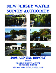 NEW JERSEY WATER SUPPLY AUTHORITY 2008 ANNUAL REPORT AND THE