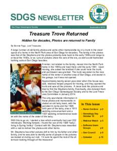 SDGS NEWSLETTER San Diego Genealogical Society September:08