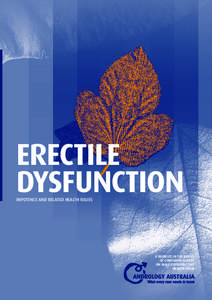 ERECTILE DYSFUNCTION IMPOTENCE AND RELATED HEALTH ISSUES A BOOKLET IN THE SERIES OF CONSUMER GUIDES