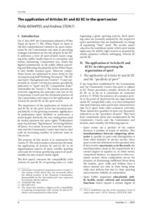 Law / Europe / Competition law / European Union competition law / Internal Market / Directorate-General for Competition / Freedom of movement for workers / Article 101 of the Treaty on the Functioning of the European Union / European Community regulation / European Union law / European Union / Economy of the European Union