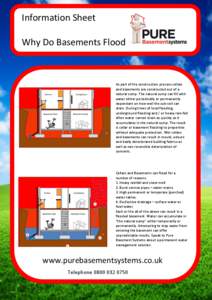 Information Sheet Why Do Basements Flood As part of the construction process cellars and basements are constructed out of a natural sump. The natural sump can fill with