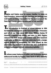 ®Bulldog® Hunter  bold · fett · gras negrita · nero · fet  Monkton is a registered trade mark of Adrian Williams Design Ltd 1986.