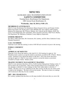 [removed]MINUTES KANKAKEE AREA TRANSPORTATION STUDY  SAFETY COMMITTEE
