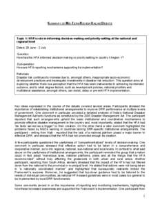 Disaster preparedness / Humanitarian aid / Development / Natural disasters / Disaster risk reduction / International Decade for Natural Disaster Reduction / National Disaster Management Authority / Disaster / Risk / Public safety / Management / Emergency management